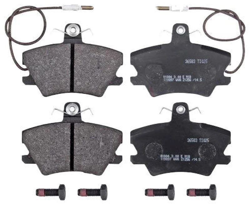 Image of A.B.S. 36583 Brake pad set with integrated wear sensor Brake Pad Set,disc brake (402)
