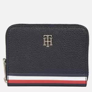 image of Tommy Hilfiger Womens Th Element Med Zip Around Wallet Corp - Navy Corporate