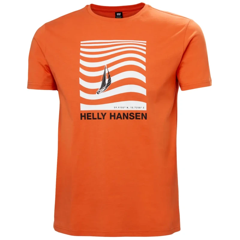 Image of Helly Hansen T-Shirt Helly Hansen Shoreline 3.0 Orange Male M