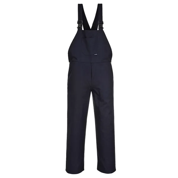 Image of Portwest Cotton Bib and Brace C881NARM Colour: Navy