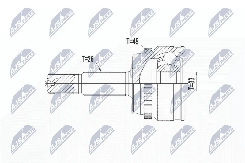 Image of NTY CV joint kit NTY NPZ-TY-103