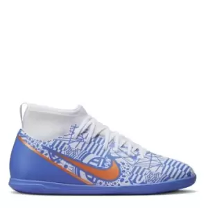Image of Nike Jr. Mercurial Superfly 9 Club CR7 IC Indoor Soccer Cleats - White