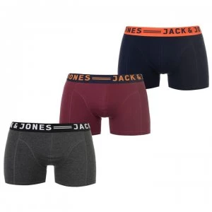 image of Jack and Jones Lichfield Three Pack Boxers - Multi