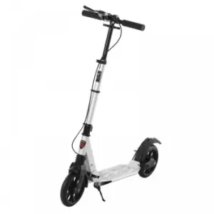 image of Teen/Adults Aluminium Folding Kick Scooter w/ Shock Mitigation System Silver - HOME CO TJ Hughes