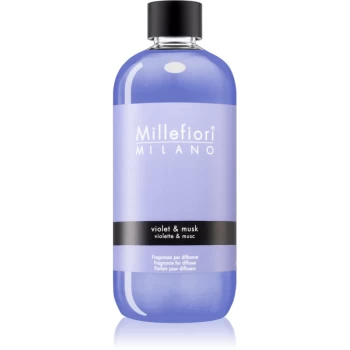 image of Millefiori Natural Violet & Musk refill for aroma diffusers 500 ml