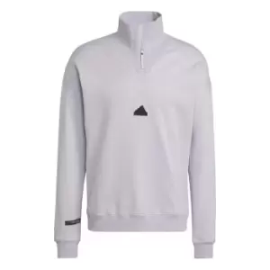 Image of adidas Quarter Zip Sweatshirt - Purple