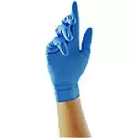 Image of UNICARE Disposable Gloves Latex Large (L) Blue Pack of 100