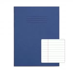 Image of RHINO 9 x 7 Exercise Book 80 Pages 40 Leaf Dark Blue 8mm Lined with