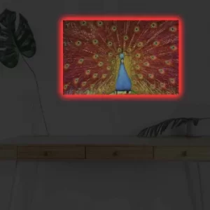 Image of 4570DHDACT-161 Multicolor Decorative LED Lighted Canvas Painting