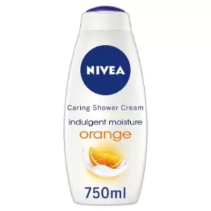 Image of Nivea Orange & Avocado Oil Shower Cream, 750ml