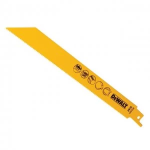 Image of DEWALT Bi-Metal Reciprocating Blade for Metal 203mm x 1.8 TPI Pack of 5