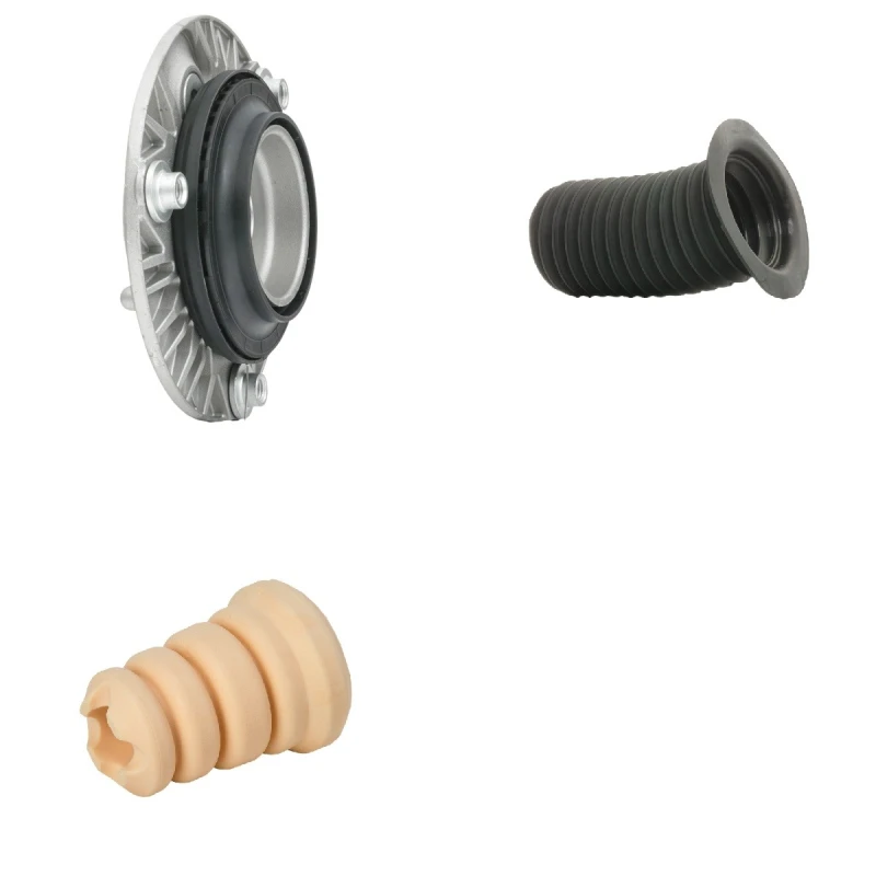 Image of RIDEX 1180S0676 Top strut mount Front axle both sides Elastomer Suspension Strut Support Bearing (1180)
