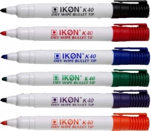 Image of Value Dry Wipe Marker Bullet Tip Assorted (PK10)