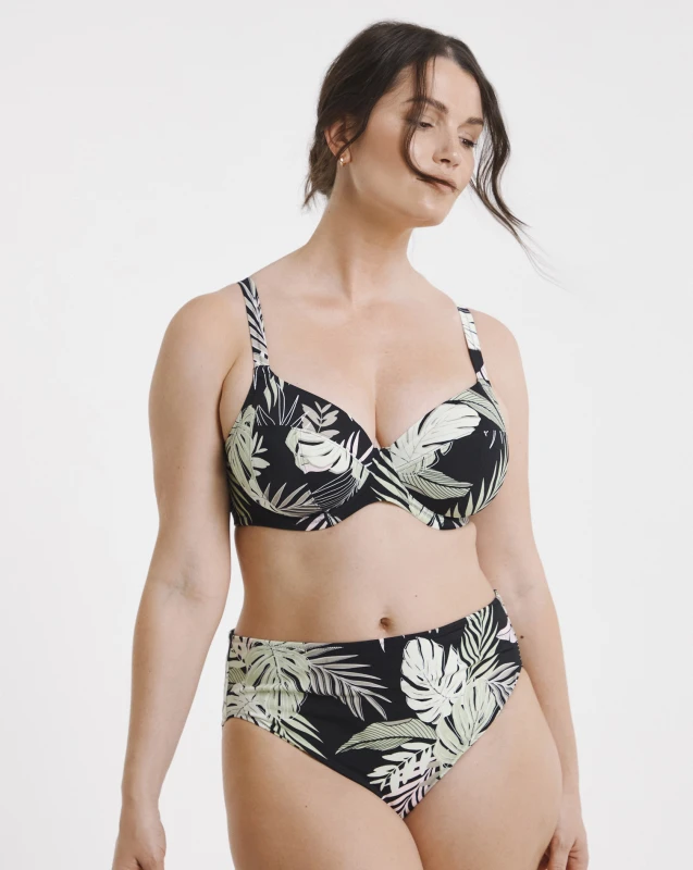 Image of Elomi Tropical Retreat Adjustable Bikini Brief Black