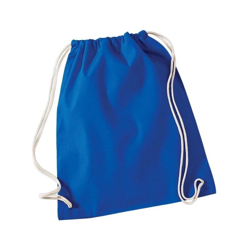 Image of Westford Mill Mens Cotton Drawstring Bag in Pale Blue Pale Blue Male