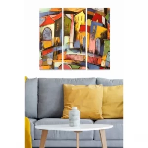 Image of MDF1042732249 Multicolor Decorative MDF Painting (3 Pieces)