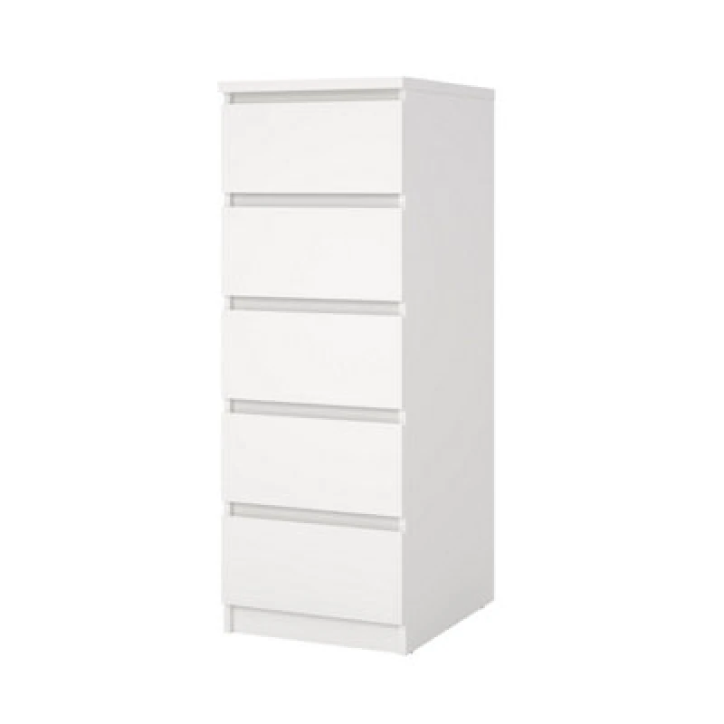 Image of Furniture To Go Naia Narrow Chest of 5 Drawers in Natural Natural Unisex