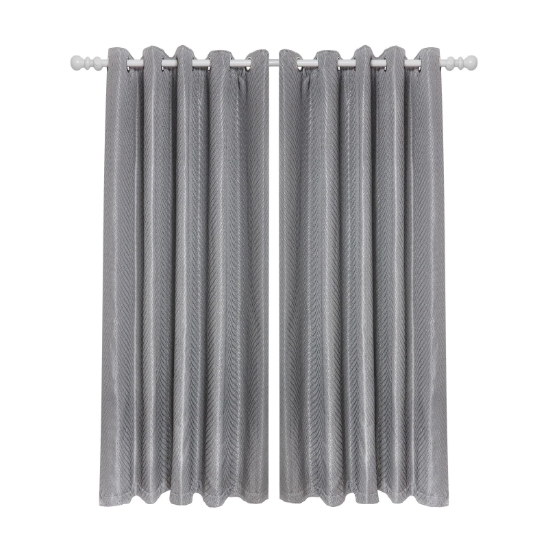 Image of Emma Barclay Lined Eyelet Curtains Aura Charcoal unisex 117x137cm