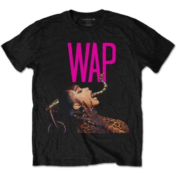Image of Cardi B - Dripping Snake Unisex Large T-Shirt - Black