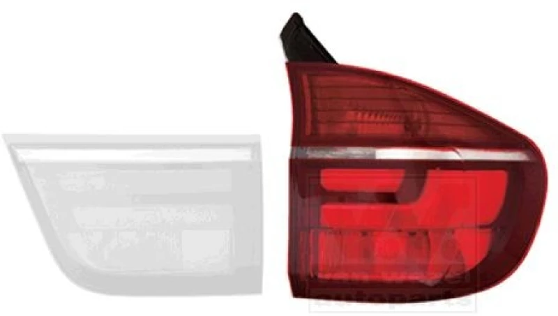 Image of VAN WEZEL 0689932 Rear light Outer section, without bulb holder, Right Combination Rearlight (391)