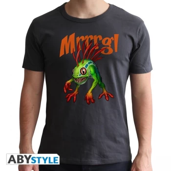 image of World Of Warcraft - Murloc - Mens Large T-Shirt - Grey