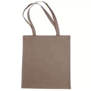 image of Jassz Bags "Beech" Cotton Large Handle Shopping Bag / Tote (One Size) (Bark)