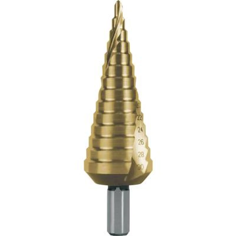 Image of RUKO RUKO 101052T Step drill bit 4 - 30 mm HSS Total length 100 mm TiN 101052T