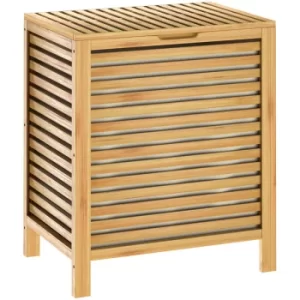 image of Bamboo Laundry Basket Laundry Collector Bathroom Wood 1x