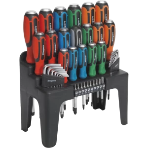 Image of Siegen S01106 44 Piece Hammer Thru Screwdriver and Hex Key Set