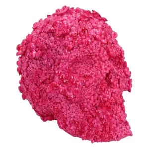 image of Fuschia Fate Pink Floral Skull