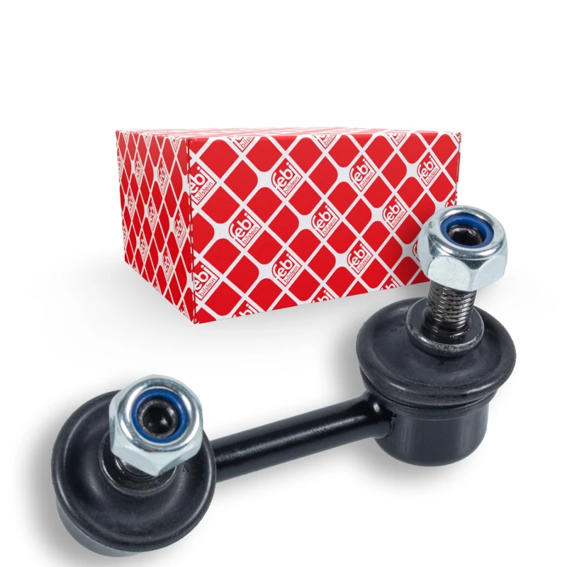 Image of FEBI BILSTEIN 24940 Anti-roll bar link OE Turbo NEW, with nuts Steel Link Stabiliser (3229)