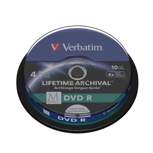 Image of Verbatim M Disc DVD-R 4.7GB 10 Pack