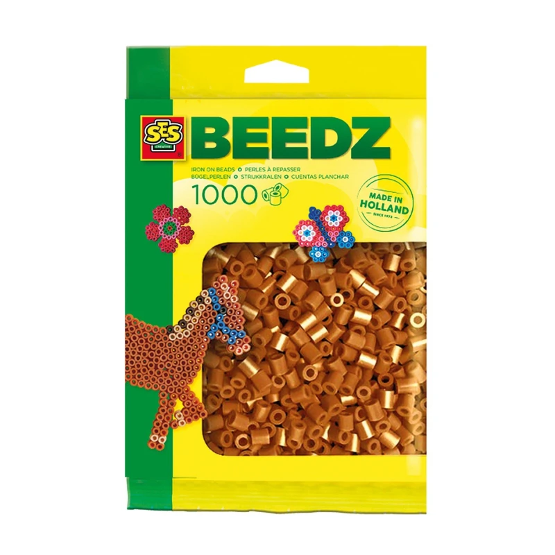 Image of SES Creative Iron on beads 1000 brown Multi unisex One Size