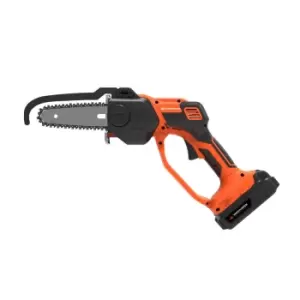 image of Yard Force 20V Cordless 10Cm Mini Saw W/ Li-ion Battery And Charger - Orange