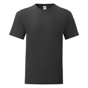 image of Fruit Of The Loom Mens Iconic T-Shirt (3XL) (Black)