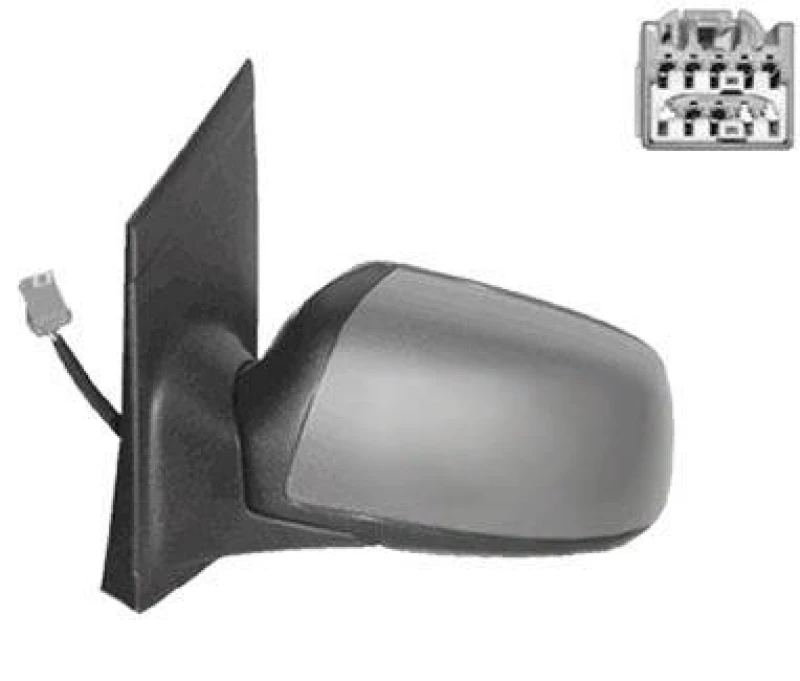 Image of VAN WEZEL 1863827 Wing mirror * HAGUS * Left, Heatable, primed Outside Mirror (50)