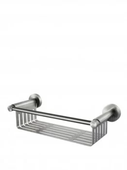 Image of Aqualux Kosmos Bathroom Storage Basket - Chrome