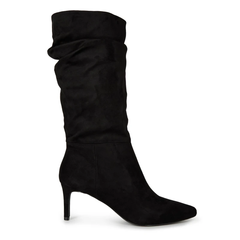 Image of Dune London Sliced Knee High Boots - Black 4