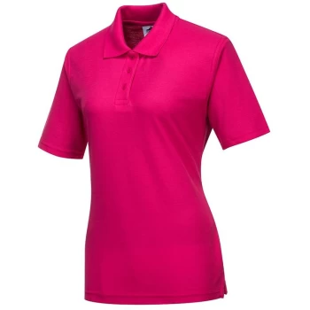 Image of Portwest B209PIRXXL - sz 2XL Naples Ladies Polo Shirt Workwear - Pink