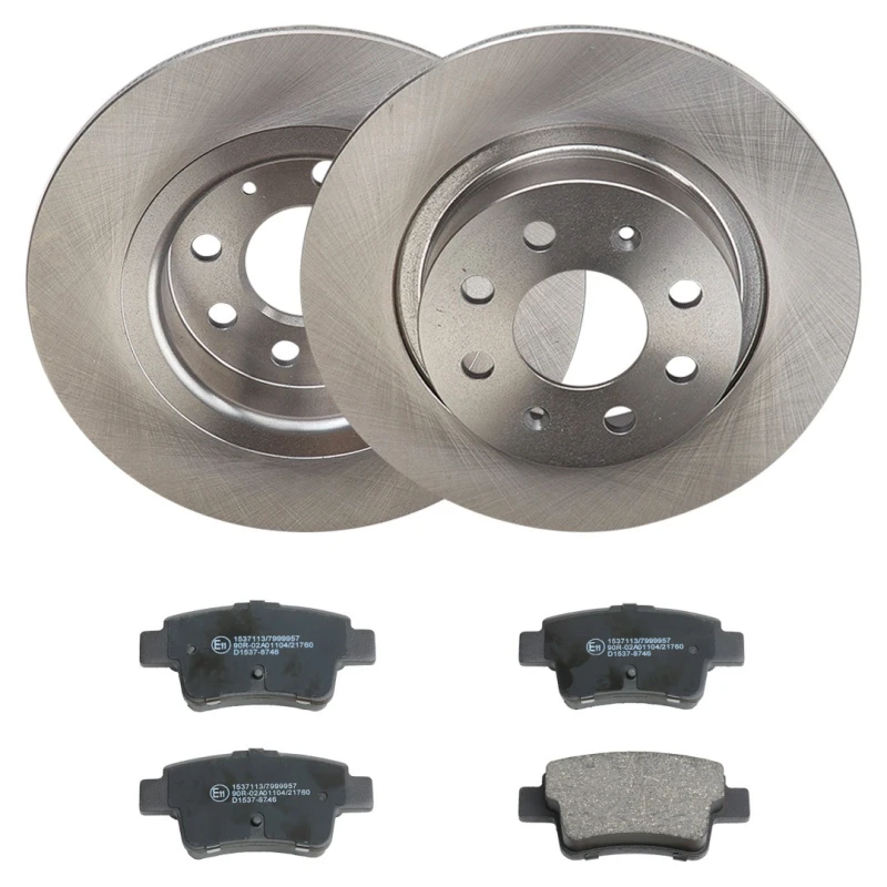 Image of RIDEX 3405B3316 Brake disc and pads set Rear Axle, Brake Disc Type: Solid, excl. wear warning contact Brake Set,disc brakes (3405)