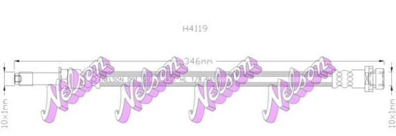 Image of Brake hose KAWE H4119