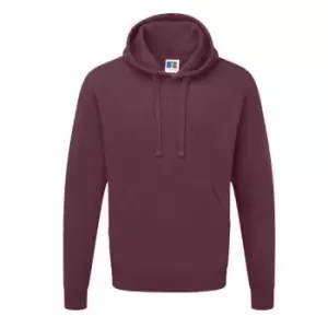 Image of Russell Colour Mens Hooded Sweatshirt / Hoodie (2XL) (Burgundy)