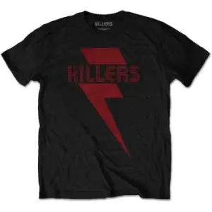 Image of The Killers - Red Bolt Unisex Large T-Shirt - Black