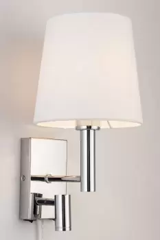 image of Plug In Wall Light with switches Adjustable LED Reading Light