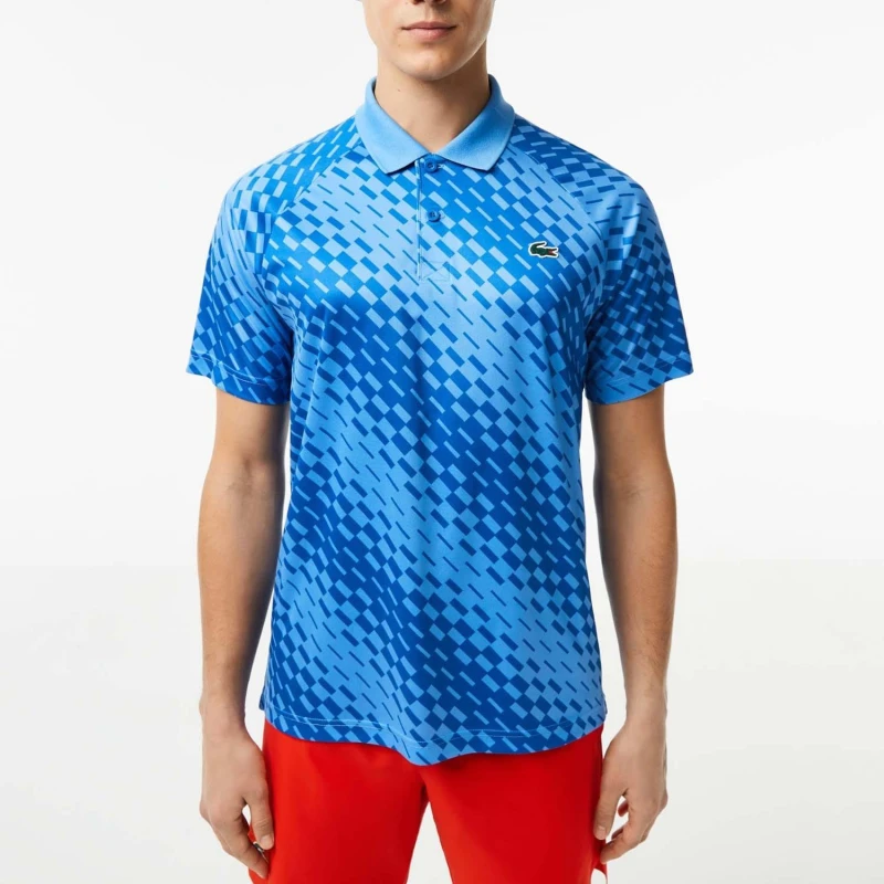 Image of Lacoste Tennis x Novak Djokovic Ultra Dry Polo Shirt - Multi Multi S