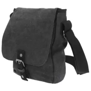 Image of Quadra Vintage Canvas Ipad / Tablet Reporter Bag (5 Litres) (Pack of 2) (One Size) (Vintage Black)
