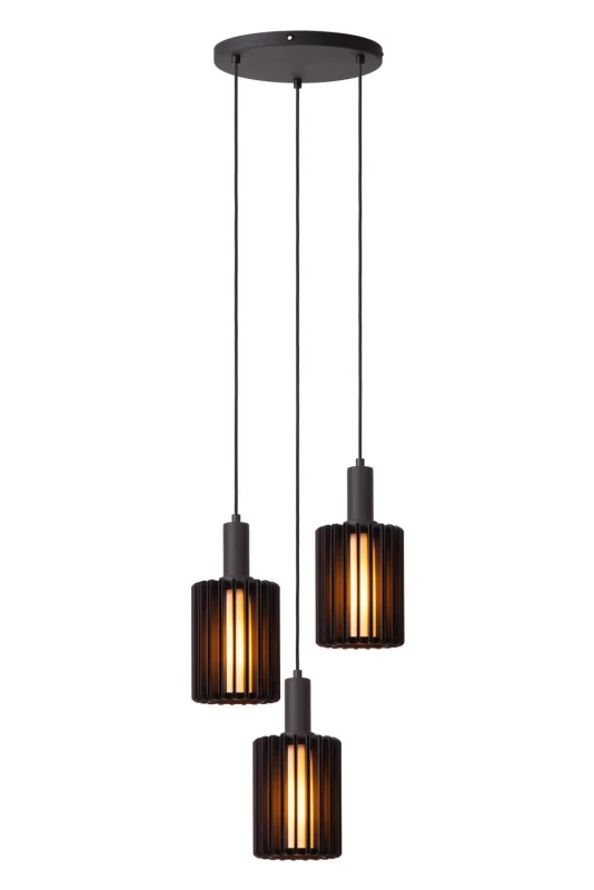 Image of Netlighting Lambres Pendant light 3xE27 Black Unisex