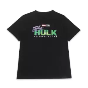 Image of Marvel She Hulk Logo Unisex T-Shirt - Black - XS - Black