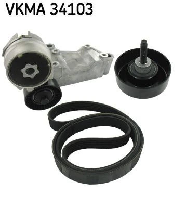Image of SKF V-Ribbed Belt Set SKF VKMA 34103