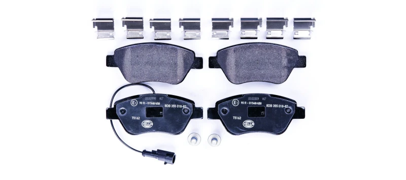 Image of HELLA Brake pad set HELLA 8DB 355 018-821